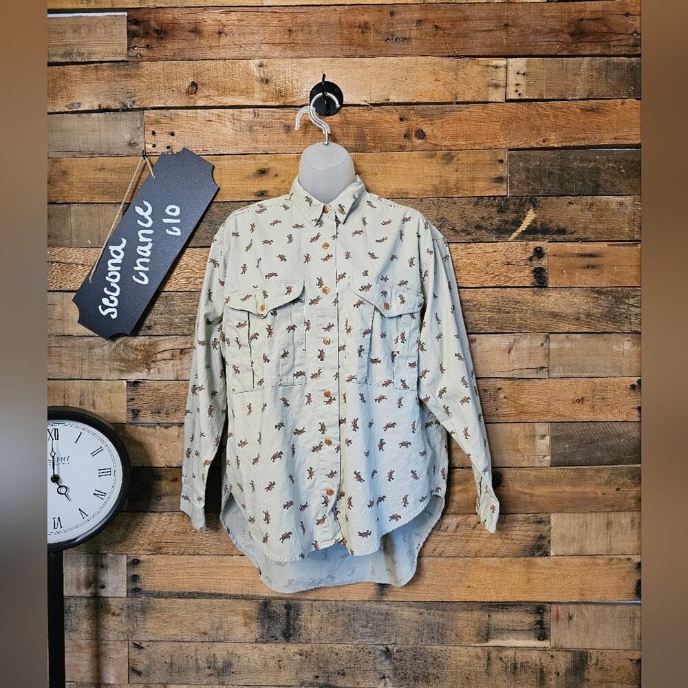 Sudden Impact women's vintage 80's/90's horse theme shirt size m